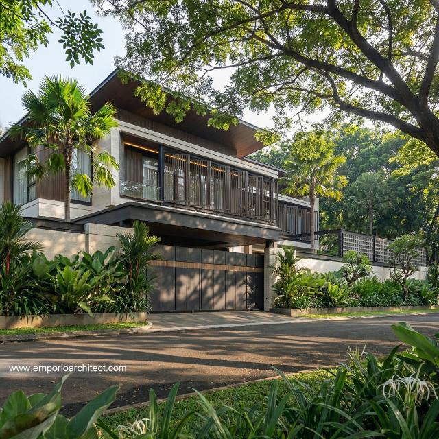 Desain Rumah Modern 2 Lantai Ibu dr. LL 2304 di  Pontianak