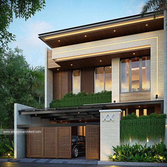 Video Desain Rumah Modern 2 Lantai Ibu A 2047 di  Jakarta