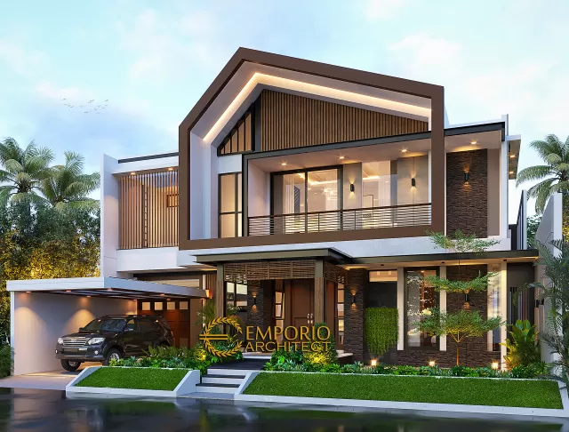 Desain Rumah Modern 2 Lantai Bapak Welan di  Manado, Sulawesi Utara