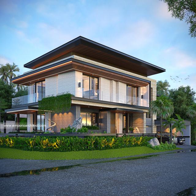 Video Desain Rumah Modern 2 Lantai Bapak DNN 1815 di  Palembang