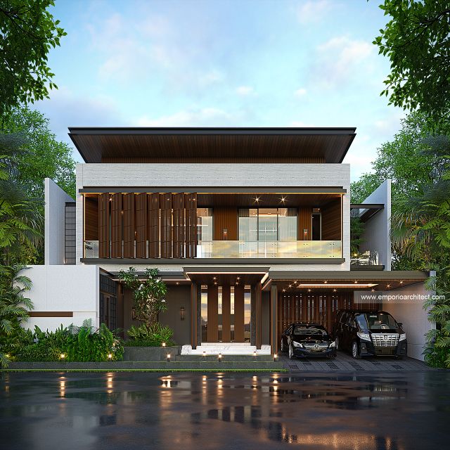 Video Desain Rumah Modern 2 Lantai Bapak EWN 1913 di  Solo (Surakarta), Jawa Tengah