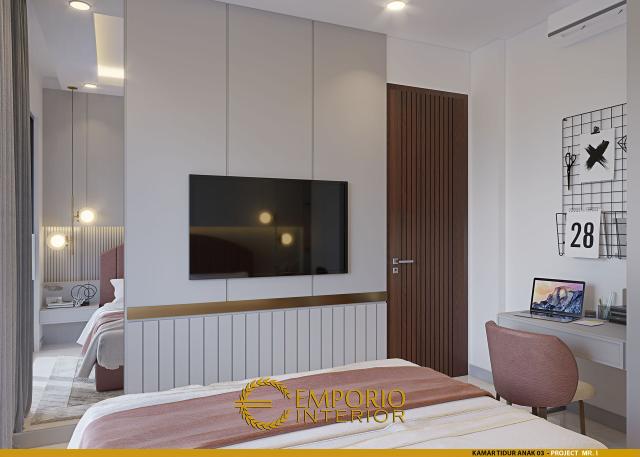 Desain Kamar Tidur Anak 3 Rumah Modern 2 Lantai Mr. I di Cianjur, Jawa Barat