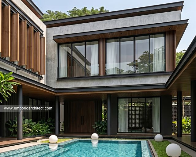 Mrs. E 2348 Modern House 2 Floors Design - Yogyakarta
