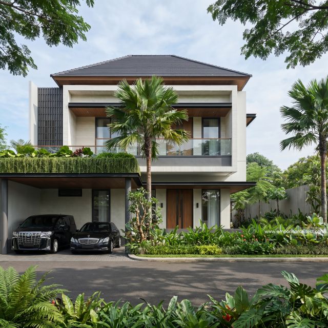 Mr. MKW 2378 Modern House 2 Floors Design - Pekanbaru