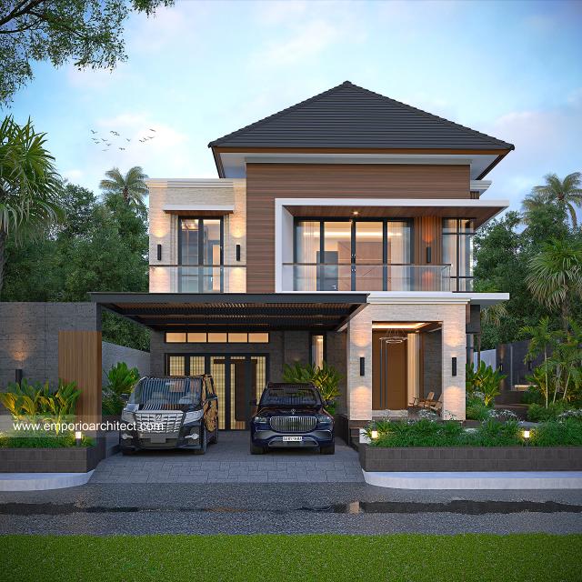 Video Desain Rumah Modern 2 Lantai Bapak SFL 1573 di  Aceh