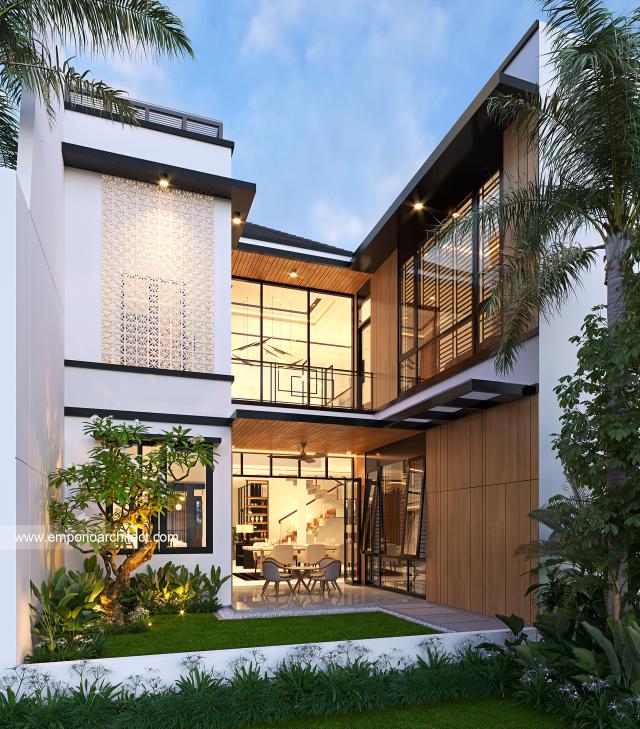 Desain Rumah Modern 2 Lantai Bapak SRT 1380 di  Jakarta