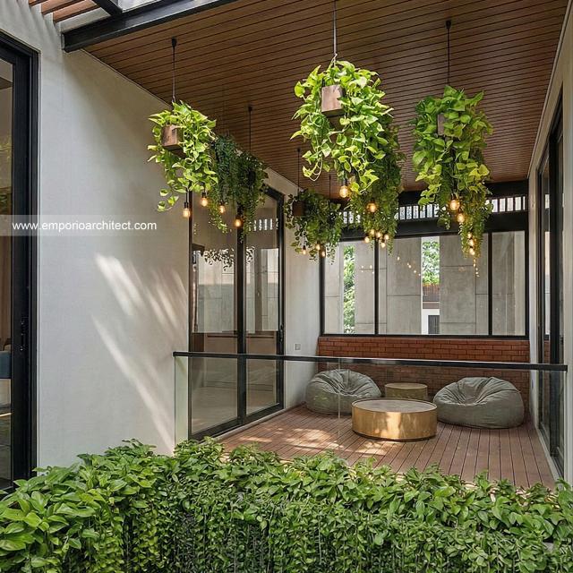 Desain Ruang Tengah Rumah Modern 2 Lantai Bapak BD di BSD, Tangerang Selatan