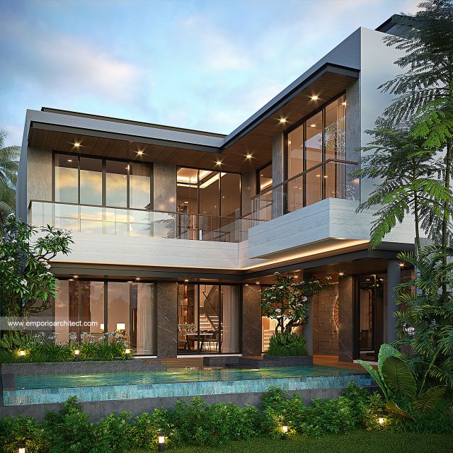 Video Desain Rumah Modern 2 Lantai Bapak FLB 1970 di  BSD, Tangerang Selatan