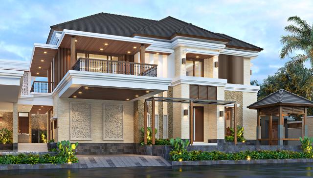 Video Desain Rumah Modern 2 Lantai Bapak AFF 1417 di  Jakarta