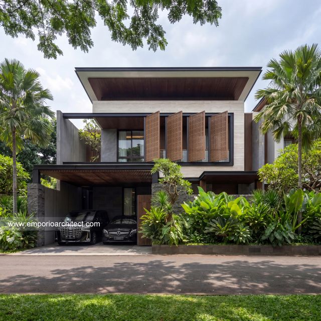Mr. EC 2374 Modern House 2 Floors Design - Pekanbaru
