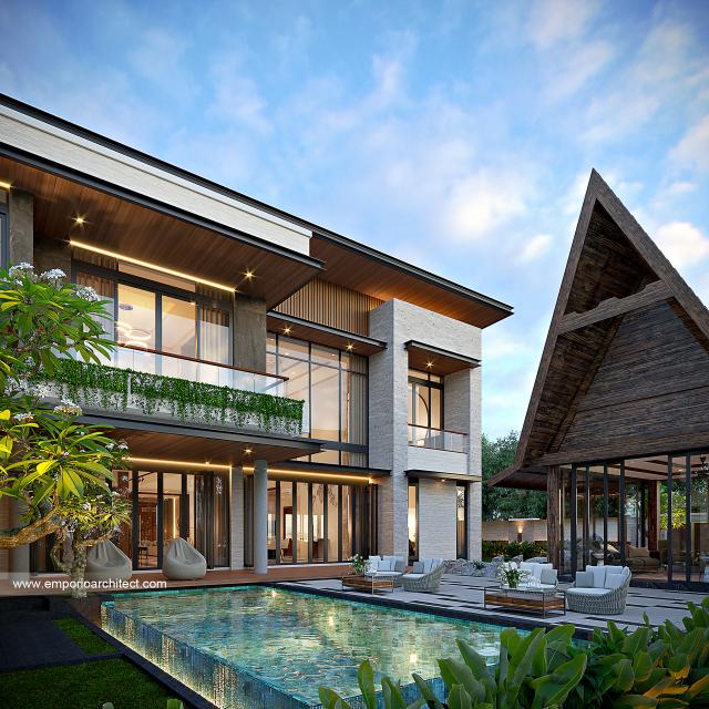 Video Desain Rumah Modern 2 Lantai Ibu CTR 1650 di  Cibubur, Jakarta Timur