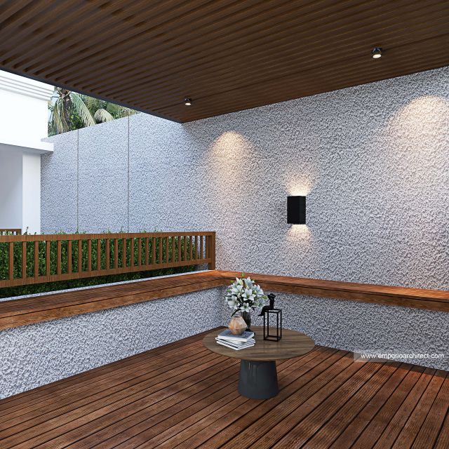 Desain Rooftop Rumah Modern 2 Lantai Bapak IBS di Denpasar, Bali