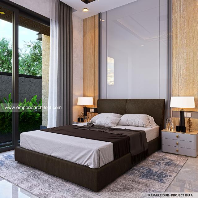 Desain Kamar Tidur Rumah Modern 2 Lantai Ibu A di Samarinda