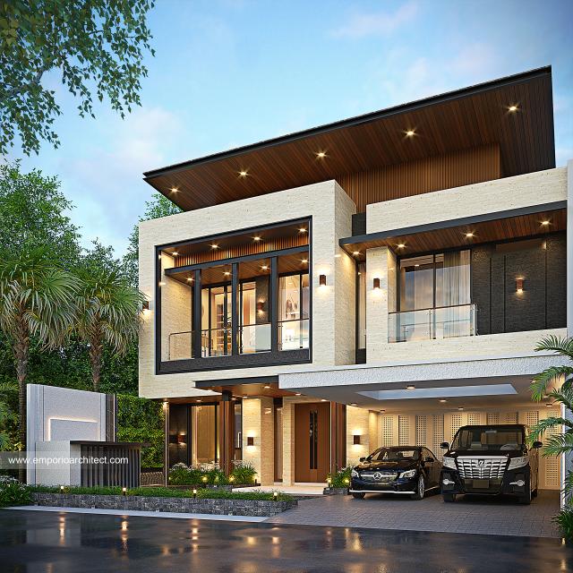 Video Desain Rumah Modern 2 Lantai Ibu LTF 1600 di  Yogyakarta