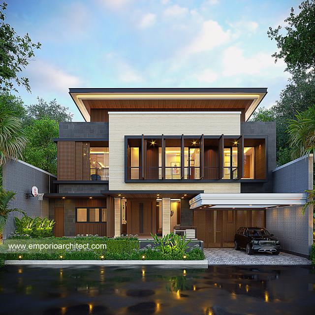 Video Desain Rumah Modern 2 Lantai Bapak BHK 1540 di  Makassar