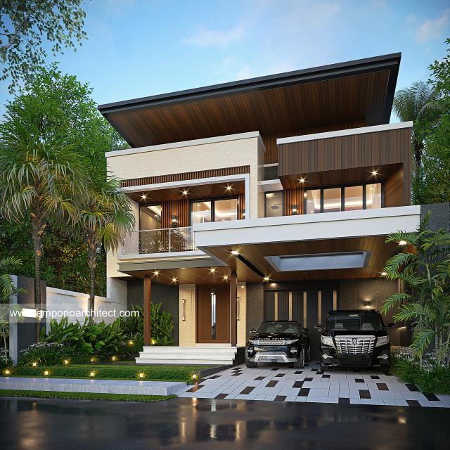 Video Desain Rumah Modern 2 Lantai Bapak IGM 1498 di  Palembang
