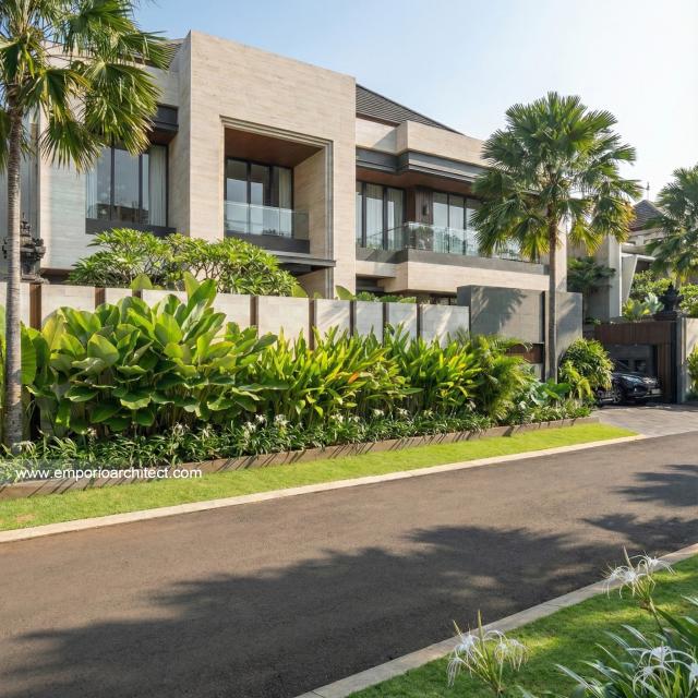 Desain Tampak Depan 3 Rumah Modern 2 Lantai Bapak HDR di Tabanan, Bali