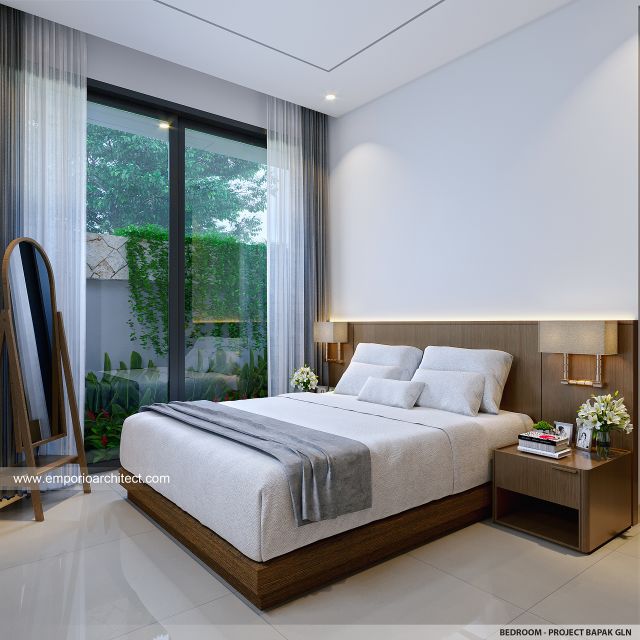 Desain Kamar Tidur Villa Modern 2 Lantai Bapak GLN di Badung, Bali
