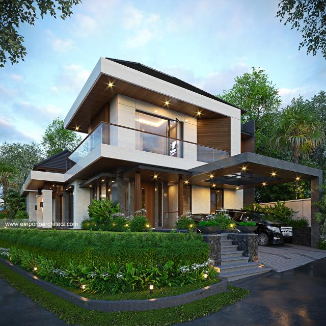 Video Desain Rumah Modern 2 Lantai Bapak AMR 1499 di  Bogor
