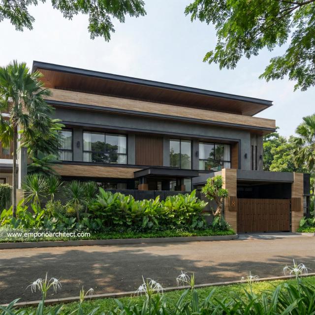 Mr. YG 1562 Modern House 2 Floors Design - Cirebon