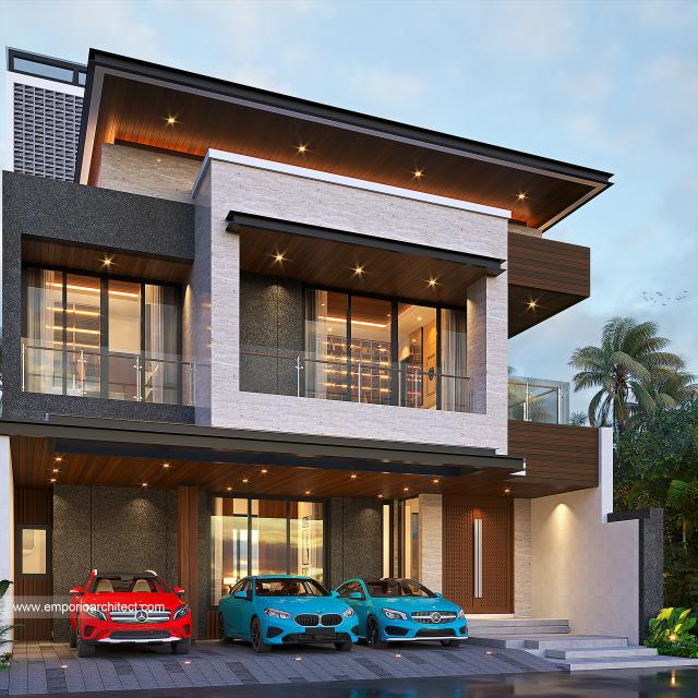 Video Desain Rumah Modern 2 Lantai Bapak IWN 1457 di  Cikarang, Bekasi