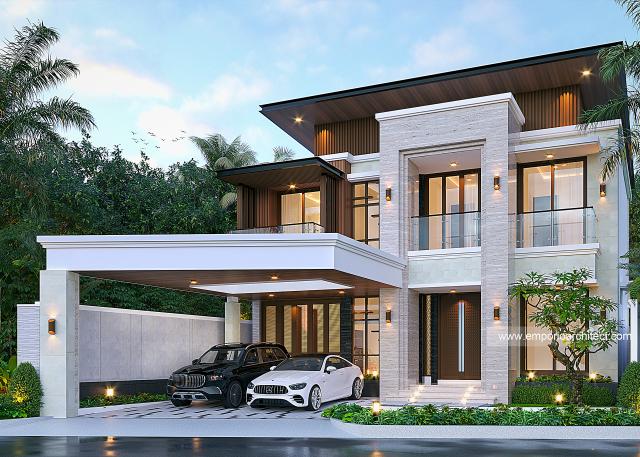 Video Desain Rumah Modern 2 Lantai Bapak DNY 2028 di  Yogyakarta