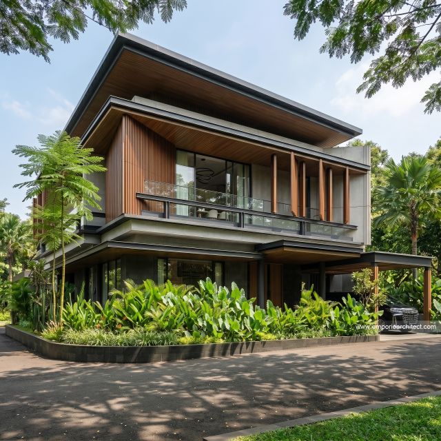 Mrs. LRT 2385 Modern House 2 Floors Design - Purwokerto, Jawa Tengah