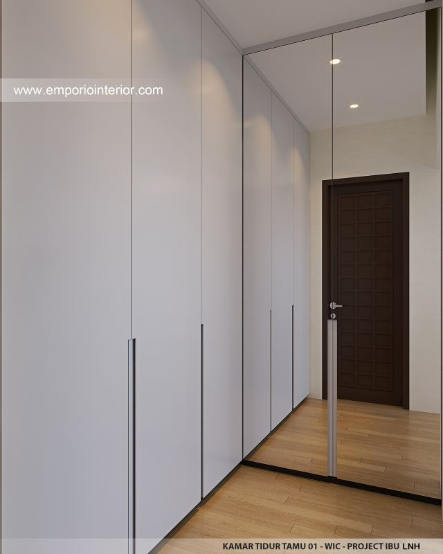 Desain WIC Kamar Tidur Tamu 1 Rumah Modern 2 Lantai Ibu LNH 1480 di Pontianak