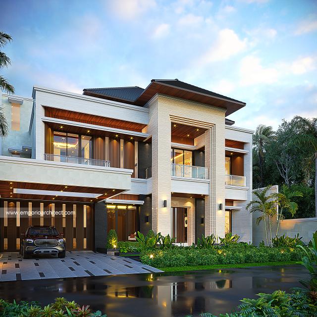 Video Desain Rumah Modern 2 Lantai Ibu LNH 1480 di  Pontianak