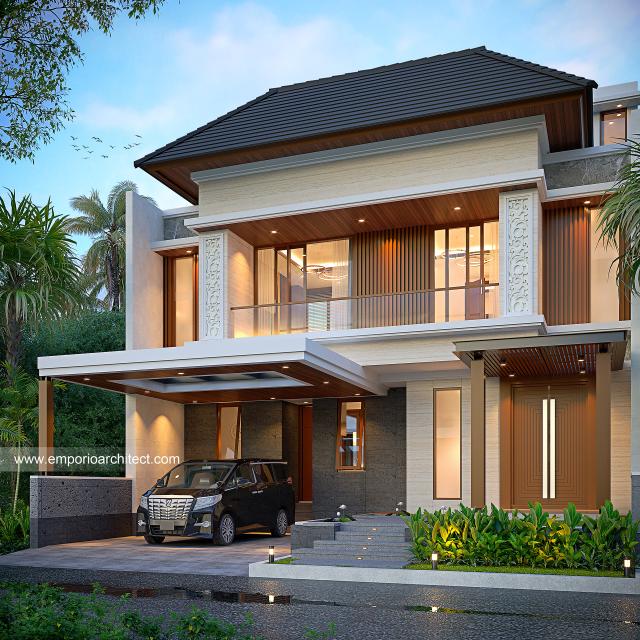 Video Desain Rumah Modern 2 Lantai Ibu Lisyanti Budiman 1541 di  Tangerang
