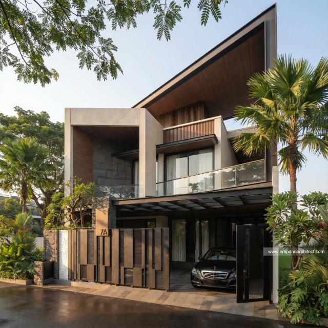 Desain Rumah Modern 2 Lantai Bapak RDI 2277 di  Jakarta Selatan