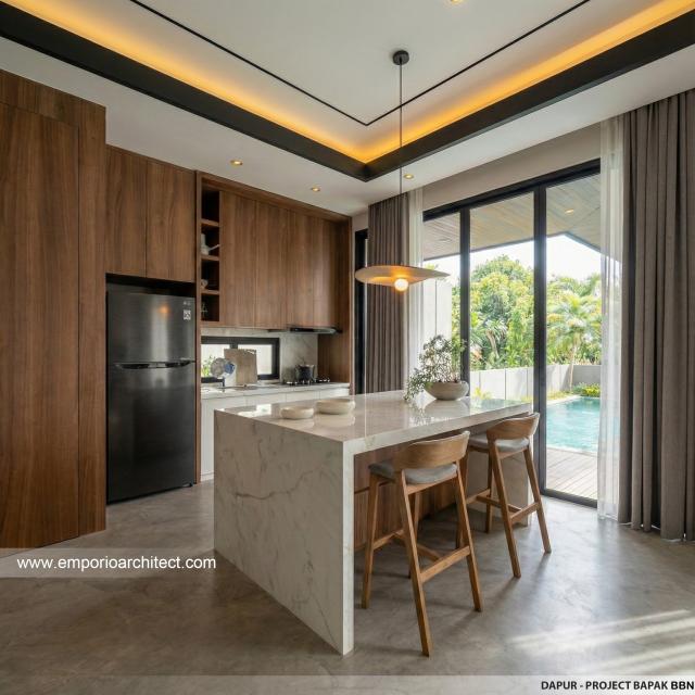 Desain Dapur Rumah Modern 2 Lantai Bapak BBN di Bandung