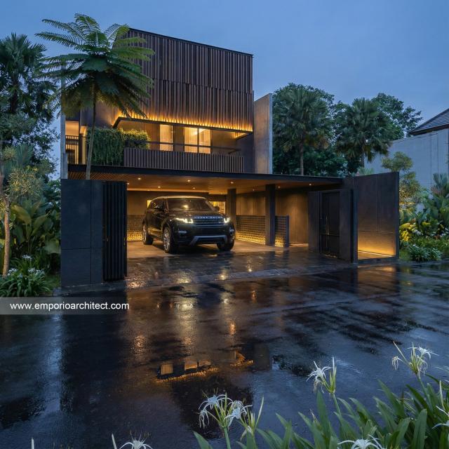 Desain Tampak Depan 3 Rumah Modern 2 Lantai Bapak BBN di Bandung