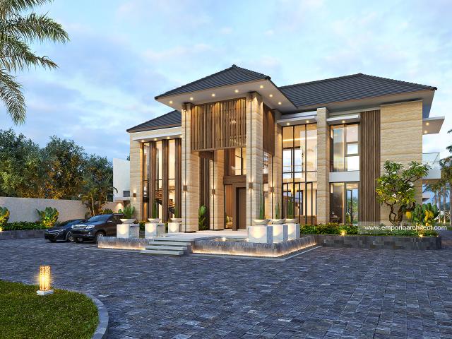 Video Desain Rumah Modern 2 Lantai Bapak Ngadiono II di  Serang, Banten