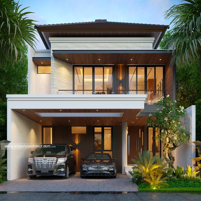 Video Desain Rumah Modern 2 Lantai Bapak TNY 1572 di  Bekasi