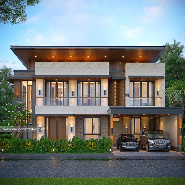 Video Desain Rumah Modern 2 Lantai Bapak BN 1665 di  Balikpapan