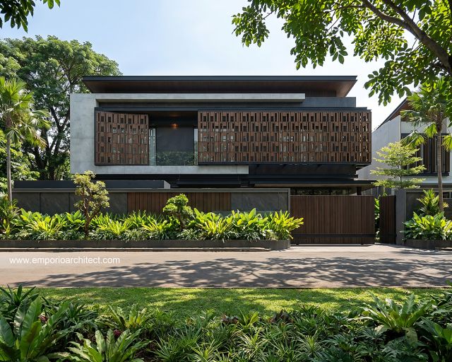 Mr. WLY 2372 Modern House 2 Floors Design - Purwokerto, Jawa Tengah