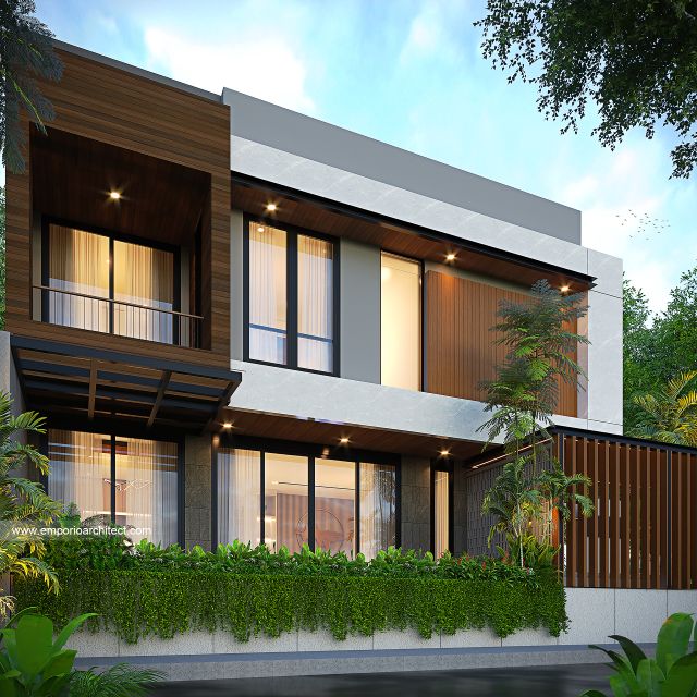 #2floorshousedesign - Mr. RS Modern House 2 Floors Design - Banten - Code 48156