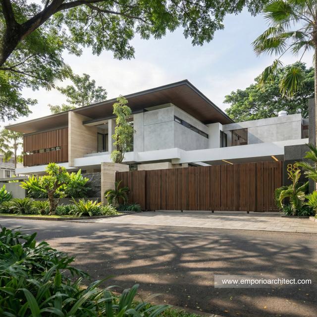 Desain Rumah Modern 2 Lantai Bapak STO 2310 di  Makassar, Sulawesi Selatan