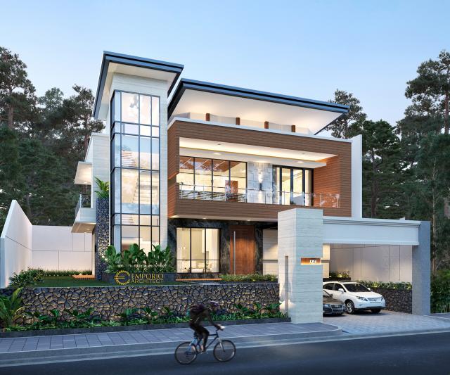 Video Desain Rumah Modern 2 Lantai Bapak Andrianto di  Surabaya