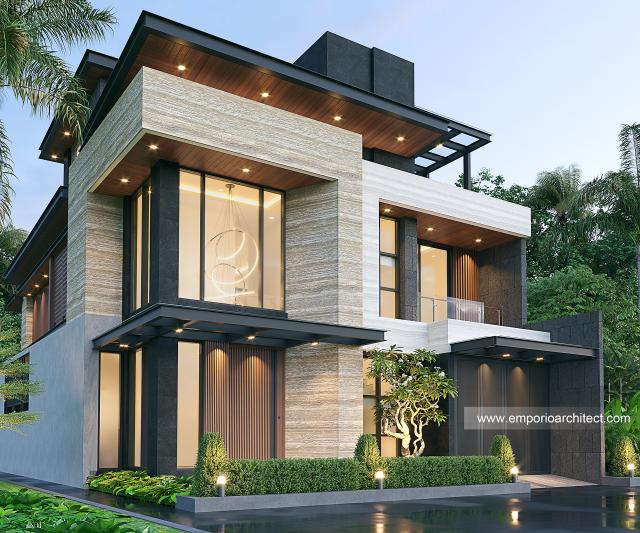Video Desain Rumah Modern 2.5 Lantai Ibu AT 2077 di  Tangerang