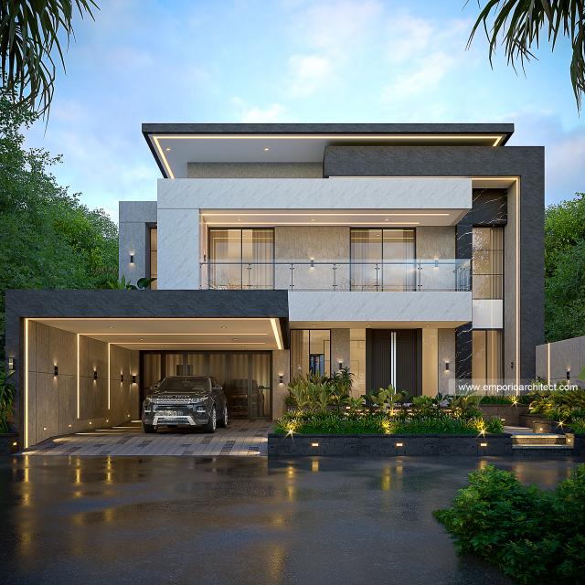 Video Desain Rumah Modern 2.5 Lantai Bapak RVD 2064 di  Bandar Lampung