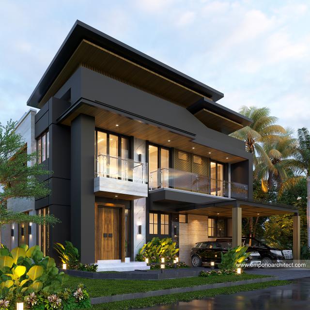 Desain Rumah Modern 2.5 Lantai Bapak YGI 1382 di  Makassar
