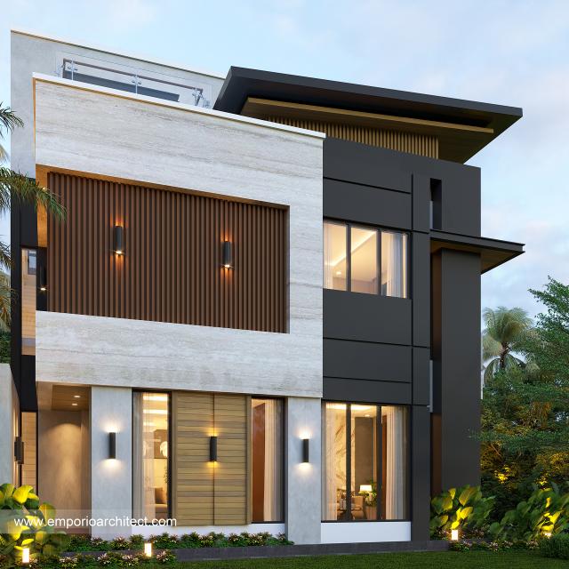Desain Rumah Modern 2.5 Lantai Bapak YGI 1382 di  Makassar