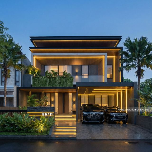 Mr. DN 2377 Modern House 2.5 Floors Design - BSD, Tangerang Selatan