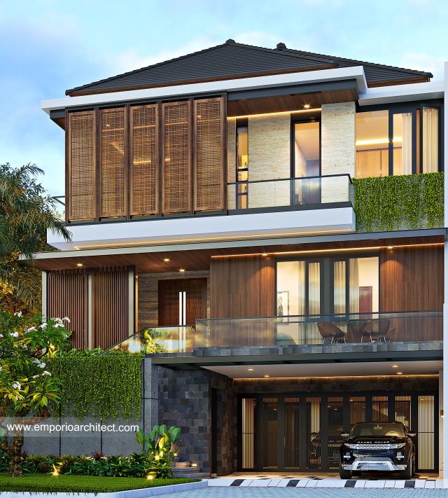 Video Desain Rumah Modern 3 Lantai Mrs. MYM 1435 di  Jakarta