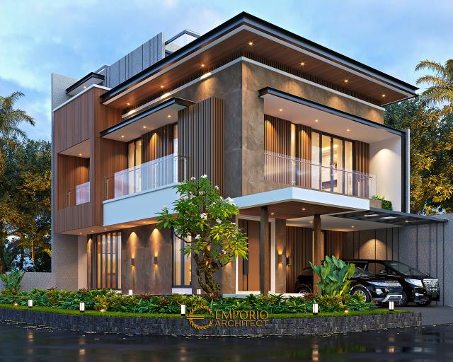 Mr. Deddy Modern House 2.5 Floors Design - Jakarta