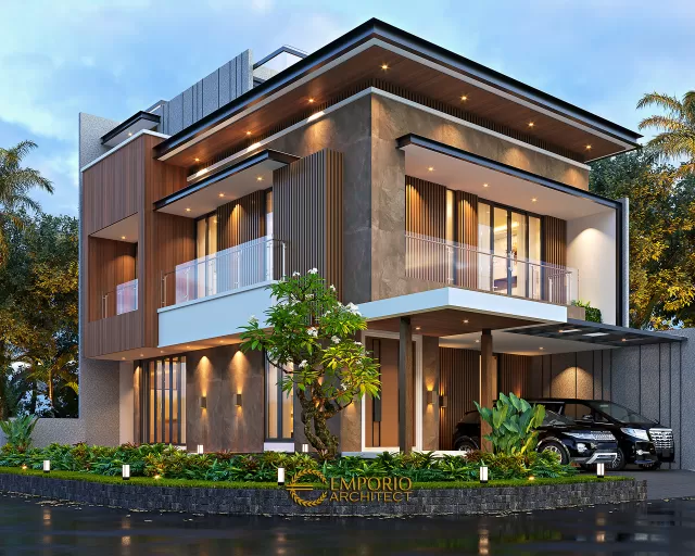 Video Desain Rumah Modern 2.5 Lantai Bapak Deddy di  Jakarta