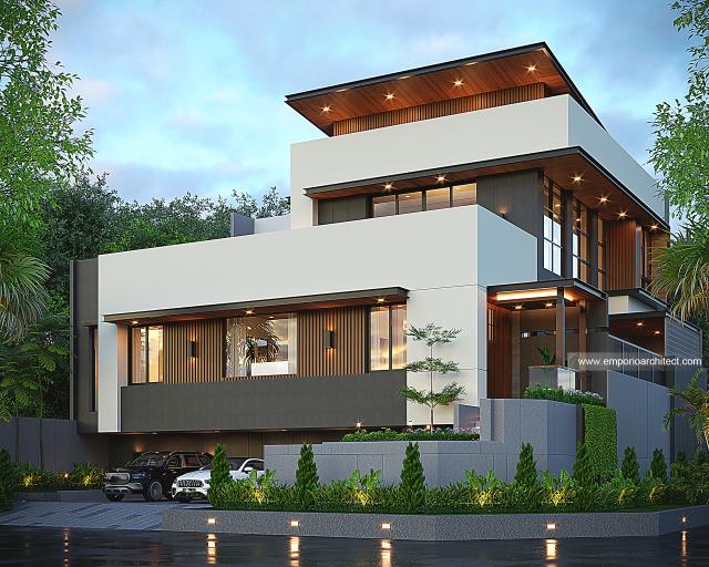 Video Desain Rumah Modern 3 Lantai Bapak WWS 1929 di  Gading Serpong, Tangerang