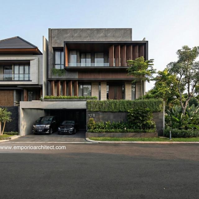 Desain Rumah Modern 3 Lantai Bapak FRD 2261 di  Jakarta